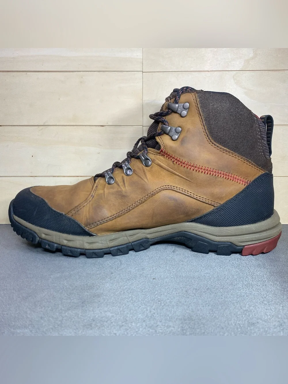 Ariat Skyline Waterproof Hiking Boots Men's Size 12 D Shoes Brown Leather Black